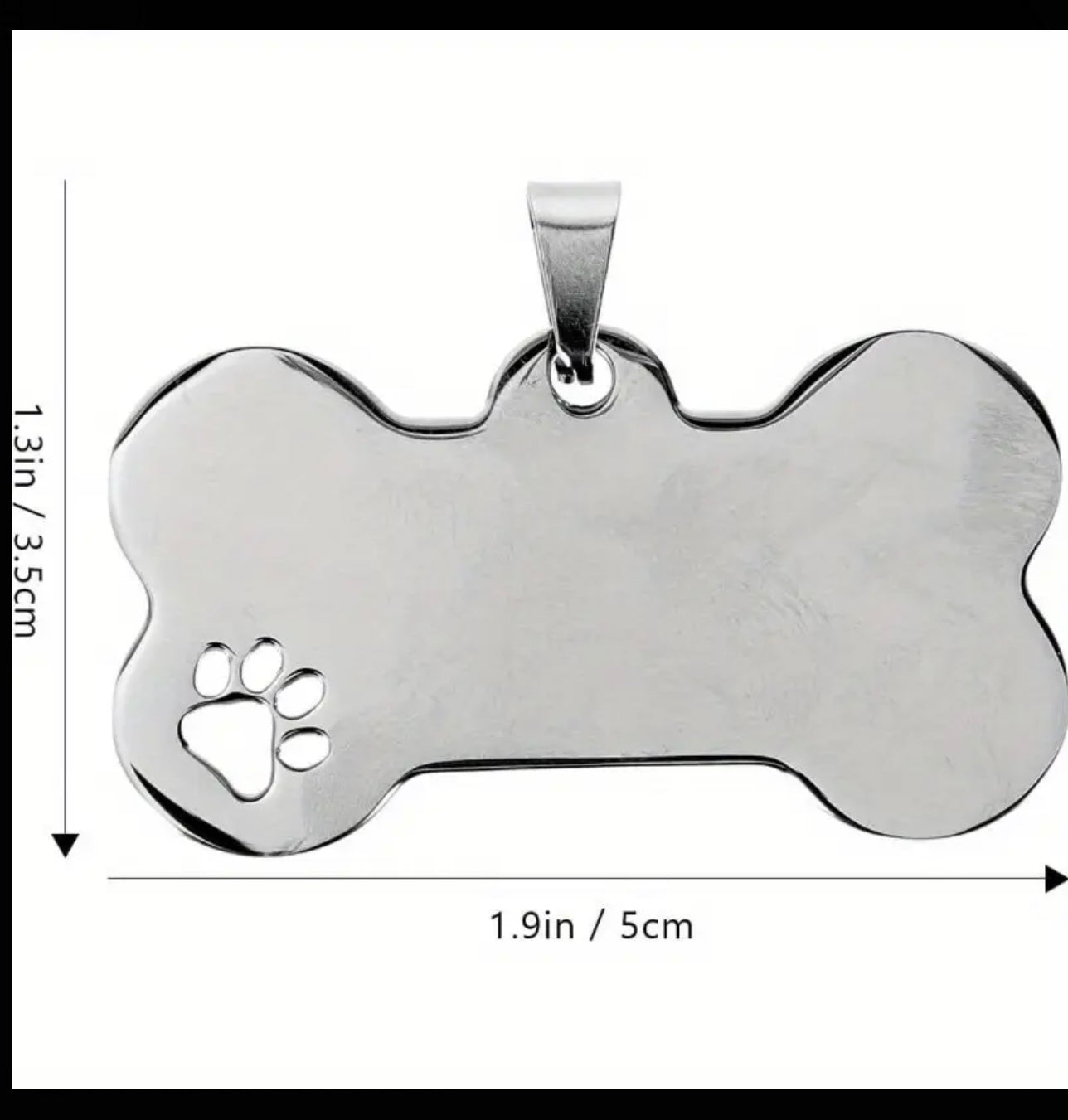 Navnebrikke til hund - med gravering