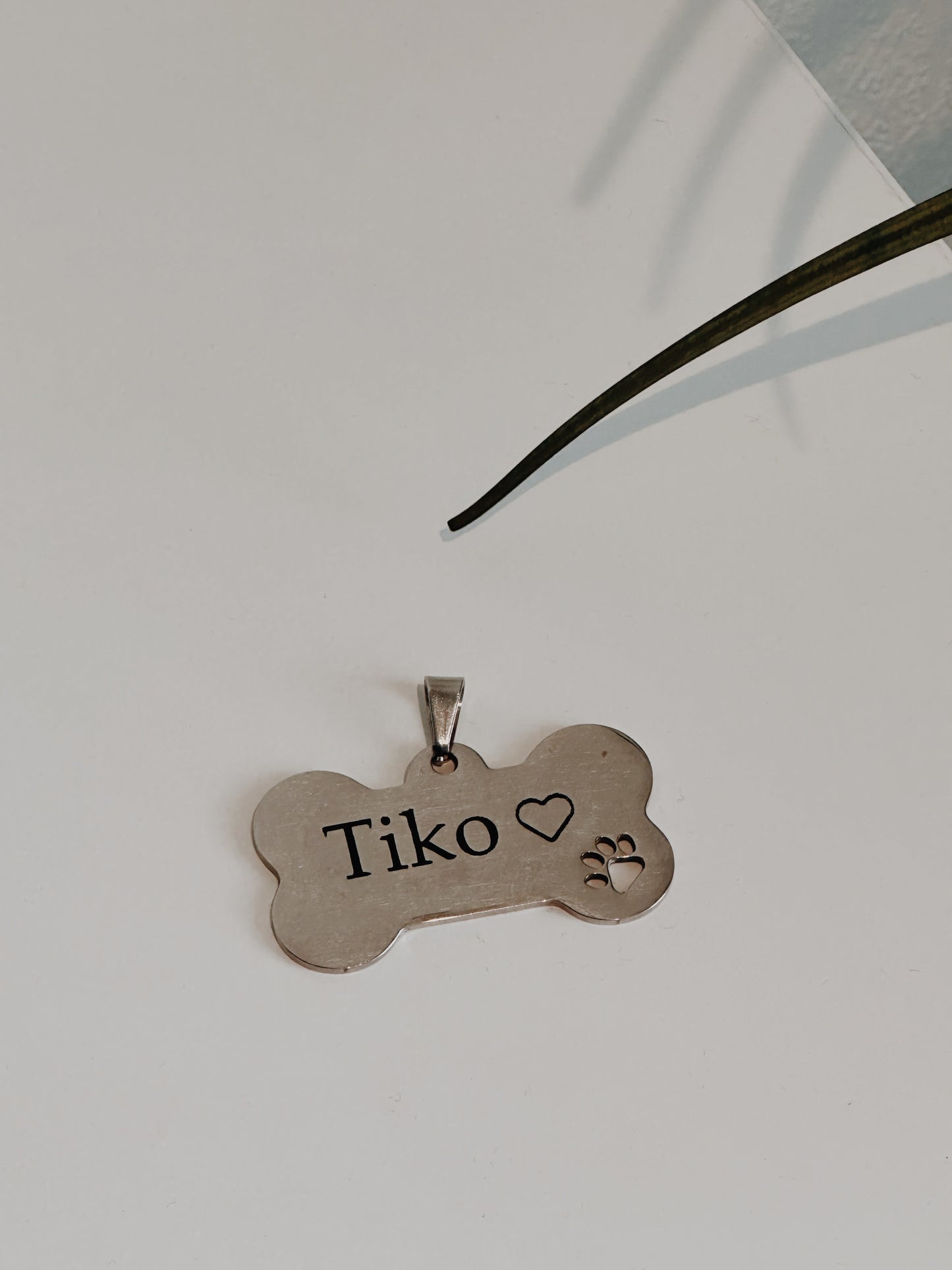 Navnebrikke til hund - med gravering