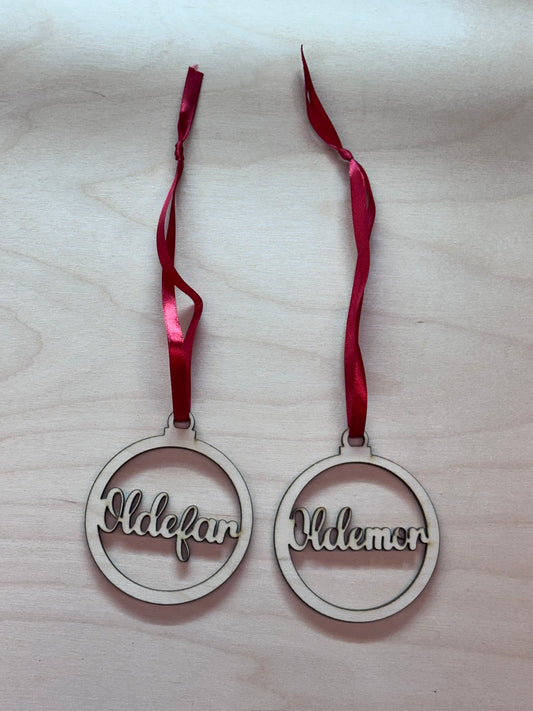 Personlig julepynt - Oldemor/Oldefar