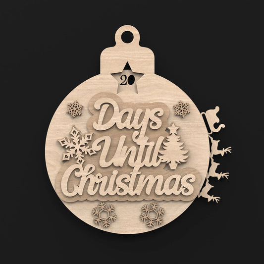 Julekule kalender med nedtelling