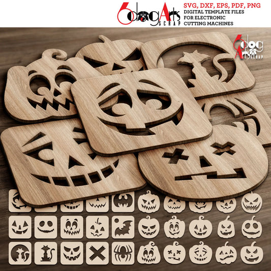 Halloween dekorasjon i tre